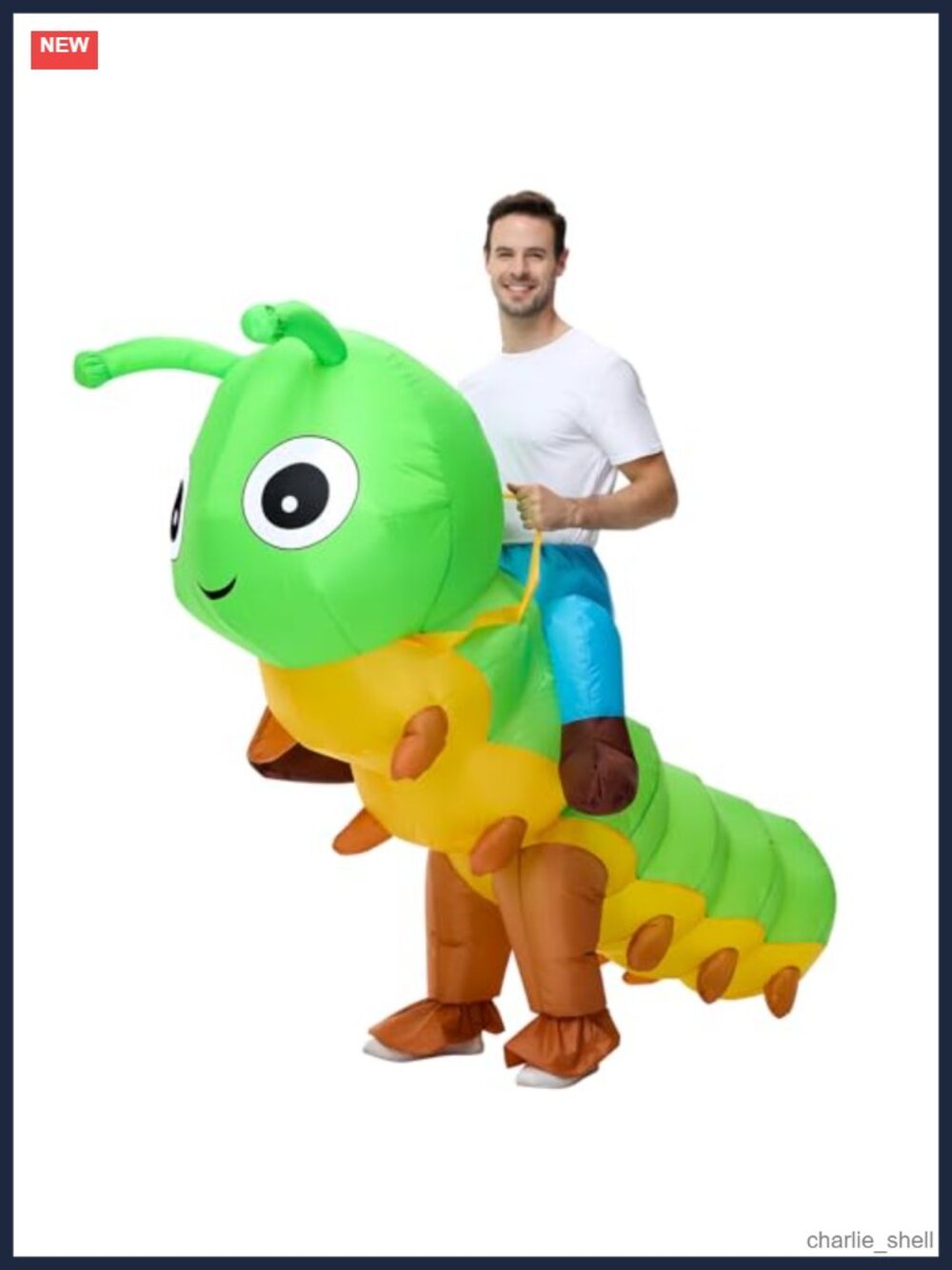 Adult Inflatable Caterpillar Costume One Size Fits All Halloween Cosplay